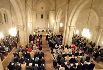 Gottesdienst in der Erlöserkirche in Jerusalem Gottesdienst in der Erlöserkirche in Jerusalem