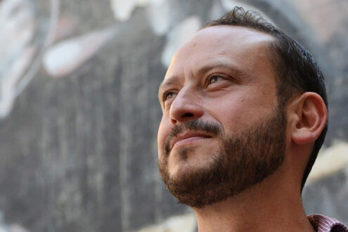 Anton Goodman (Rabbis for Human Rights) am 27. Februar in Berlin